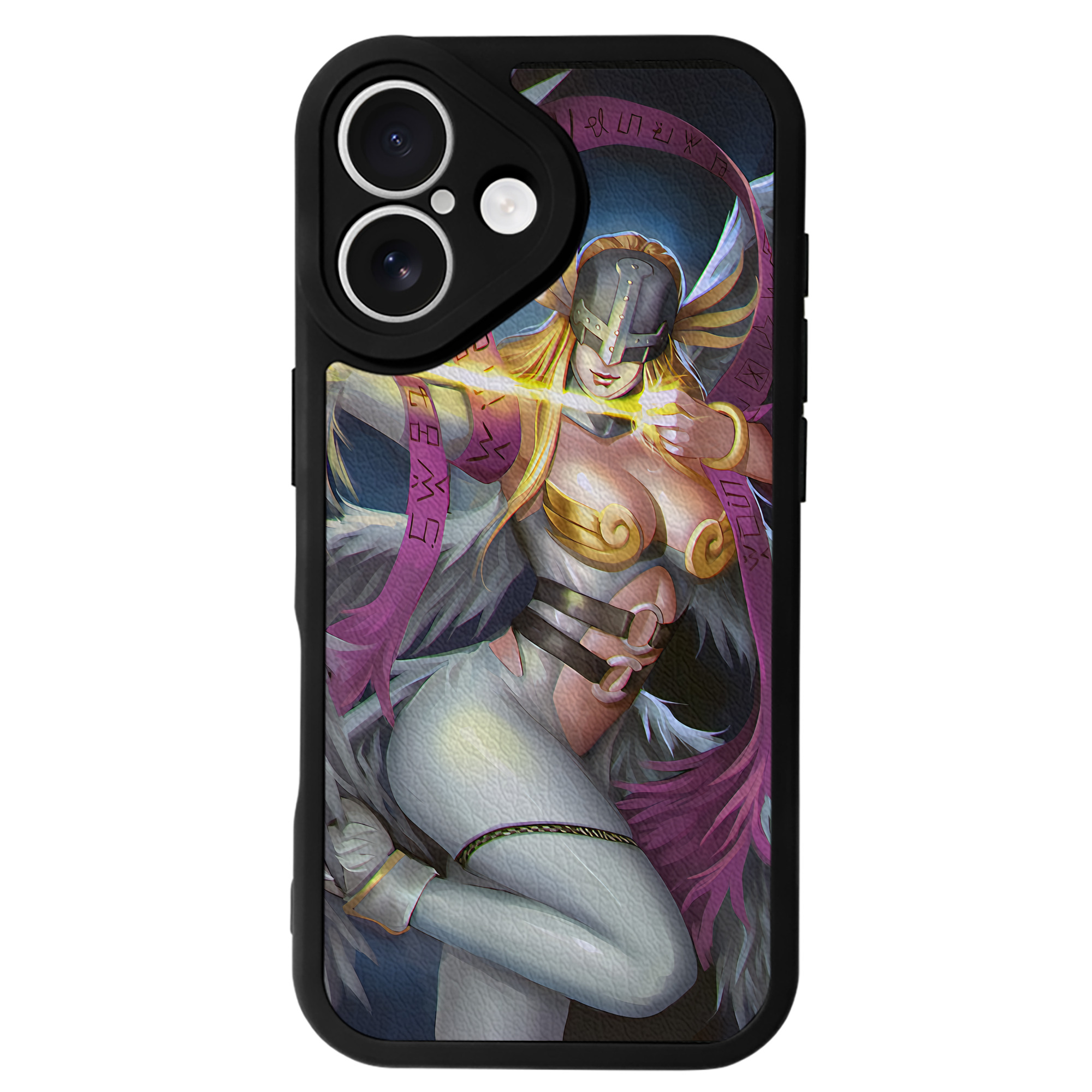 （画像用） Digimon デジタルモンスター/デジモン 【iPhone 16シリーズ対応】シリコンスマホケース（レザー調） 材質：シリコン
